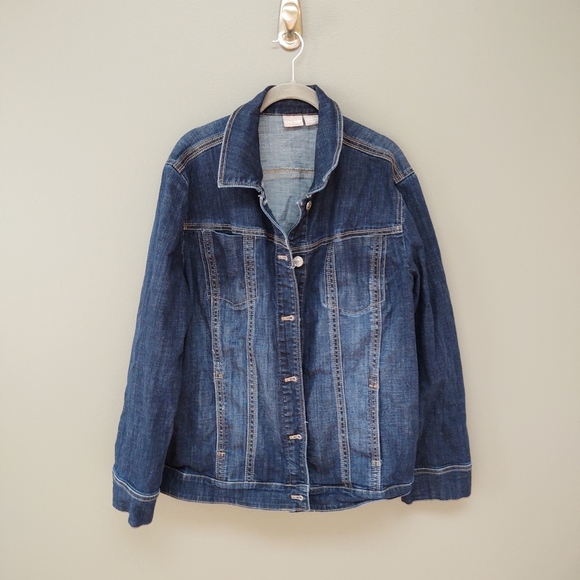 hip length denim jacket